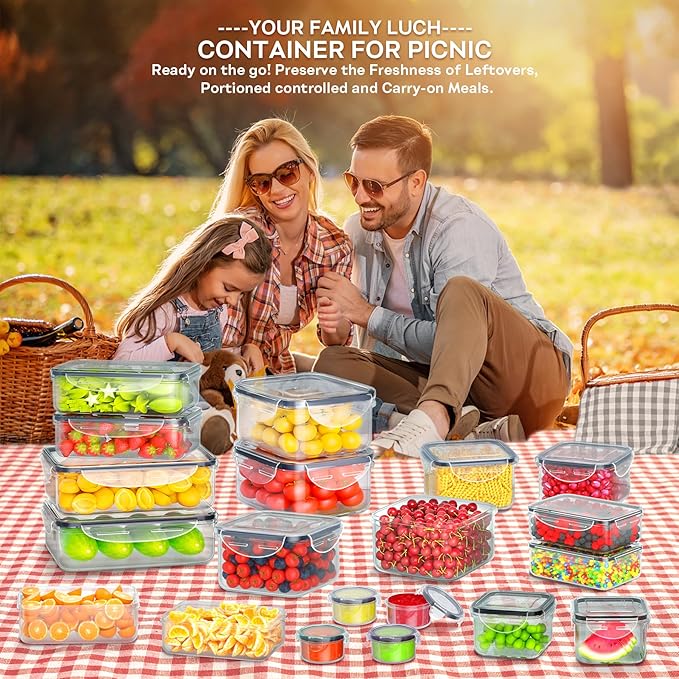 52 PCS Food Storage Containers