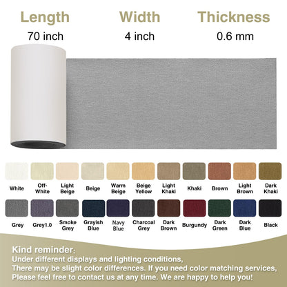 Gheeidau Canvas Repair Tape 4×70 Inch Waterproof Self-Adhesive Fabric Repair Patch for Repairing Boat Covers,Tents,Patio Umbrellas,Car Seats,Luggage,Sofas.(Grey)