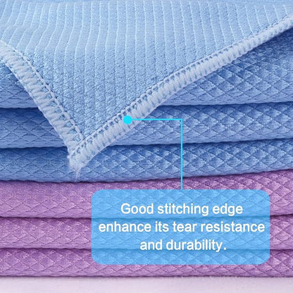 SINLAND Microfiber Glass Cleaning Cloth, Lint Free Cleaning Cloths