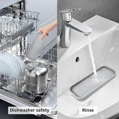 Silicone Sponge Holder 2 Pack, Dish Soap Holder