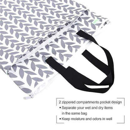 wegreeco Reusable Hanging Wet Dry Cloth Diaper Bag