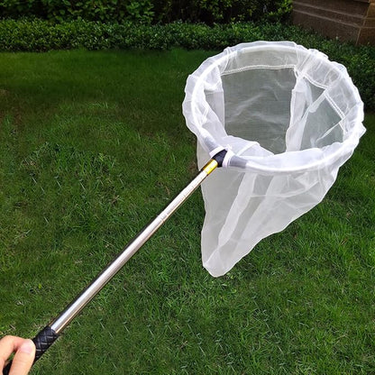 Telescopic Insect and Butterfly Net Catching Insects Bugs Fishing Nets, Stainless Steel Handle Extends from 15 Inches to 59 Inches