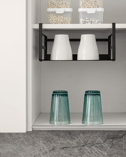 Nxconsu 2Pack Under Shelf Storage Basket Organizer Hanging Holder