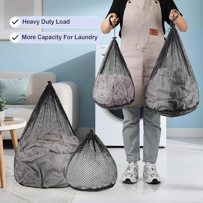 4Pcs Mesh Laundry Bags Washing Machine Mesh Wash Bags Jumbo