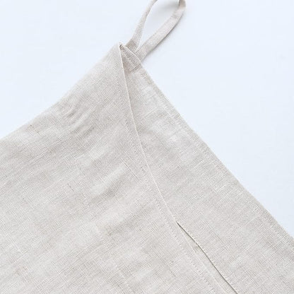 Amazhiyu Pure Linen Over The Door Laundry Hanging Hamper Bag