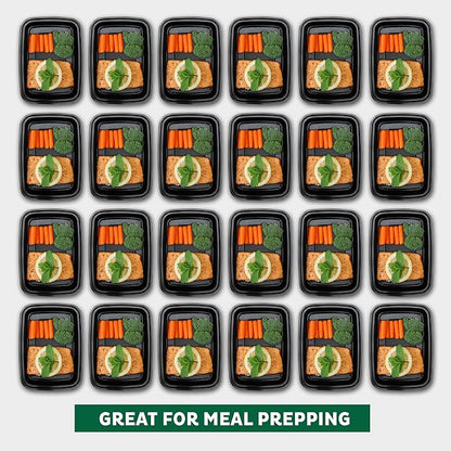 Freshware Meal Prep Containers 15 Count Compartment Food Storage Containers