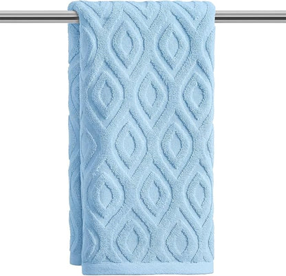 Artoid Mode 1 Pc Light Blue 3D Diamond Grid Jacquard Hand Towels