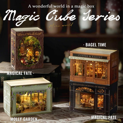 Flever Dollhouse Miniature DIY House Kit Creative Room with Furniture for Romantic Valentine's Gift (Forest Wonderland)