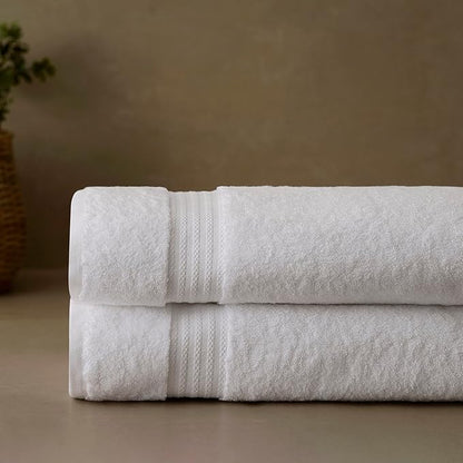 Fabdreams 100% Organic Cotton Bath Sheet Set of 2 700 GSM Oversized Towels
