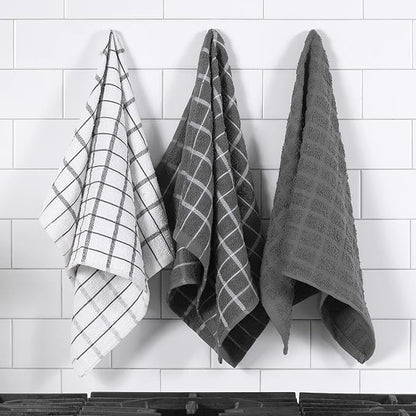 Ritz Premium 100% Cotton Terry Check Kitchen Dish Towels