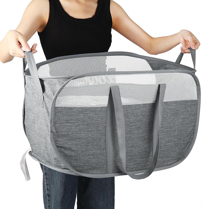 Collapsible Laundry Baskets, Tear Proof Pop Up Laundry Hamper
