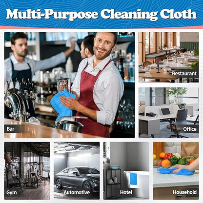 FIXSMITH Shop Towels, Microfiber Cleaning Cloth Bulk, 200 Pack Microfiber Towels