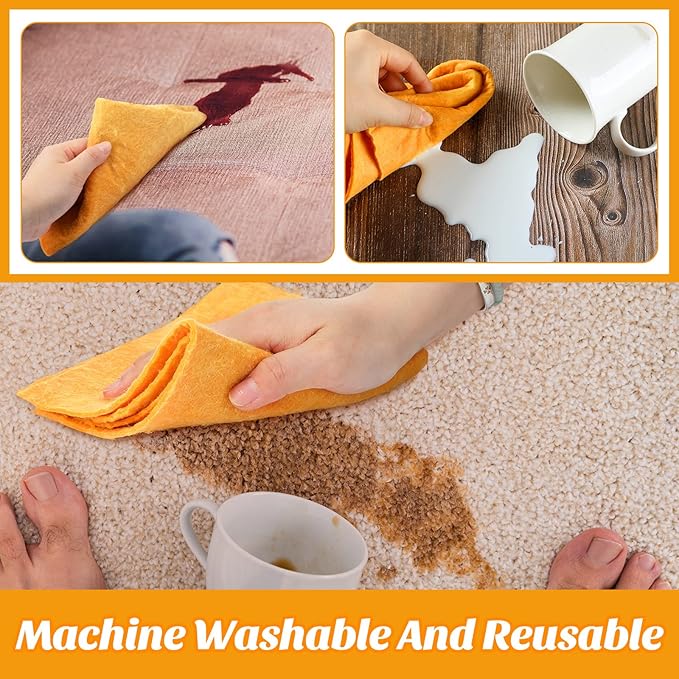 10 Pack Shammy Cloths Absorbent Cleaning Towels