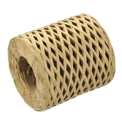 uxcell Raffia Paper Craft Ribbon, 1/4 Inch 218 Yards Raffia Twine String Packing Paper Twine for Christmas Wrapping DIY Craft, Light Brown