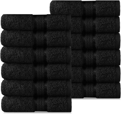 COTTON CRAFT Ultra Soft 12 Pack Wash & Face Cloths 12x12