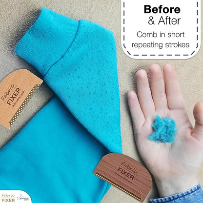 Cashmere Pill Remover Comb & Multi Fabric Shaver Depilling Sweater Fuzz Comb