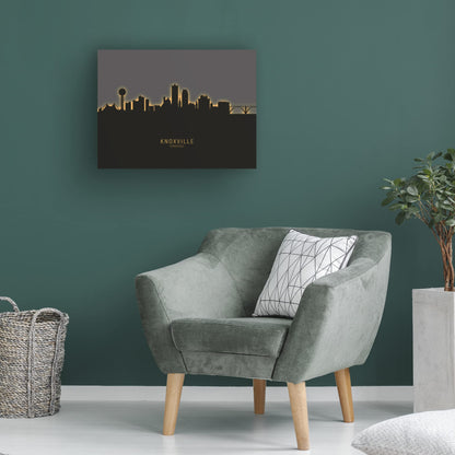 Trademark Fine Art 'Knoxville Tennessee Skyline Glow II' Canvas Art by Michael Tompsett