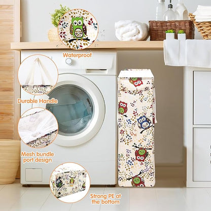 Odonata Slim Laundry Hamper Handles Collapsible Laundry Basket Thin Dirty