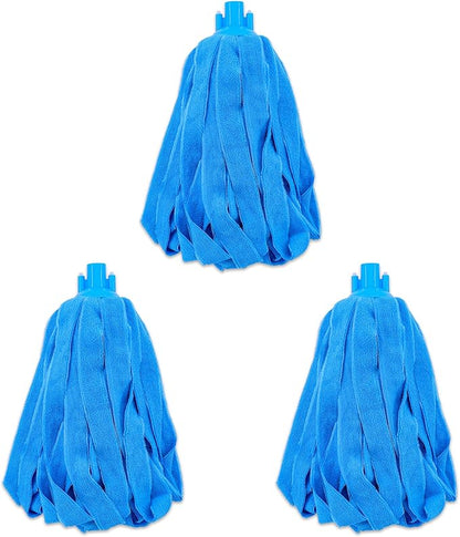 Microfiber Cloth String Mop Head Refill, Loop End Screw On Mop Head Compatible