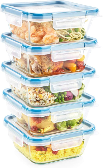 Snapware Glass Total Solutions Food Storage Containers Set, Airtight &