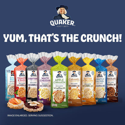 Quaker Large Rice Cakes, Lightly Salted, Pack of 6