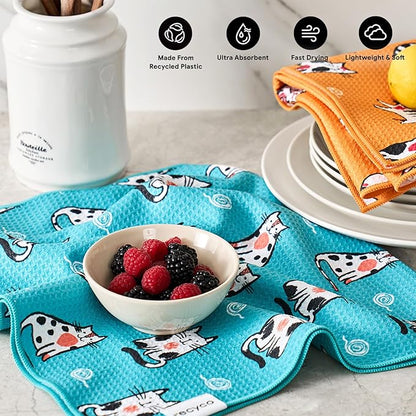 RECYCO Waffle Kitchen Towel Set of 2