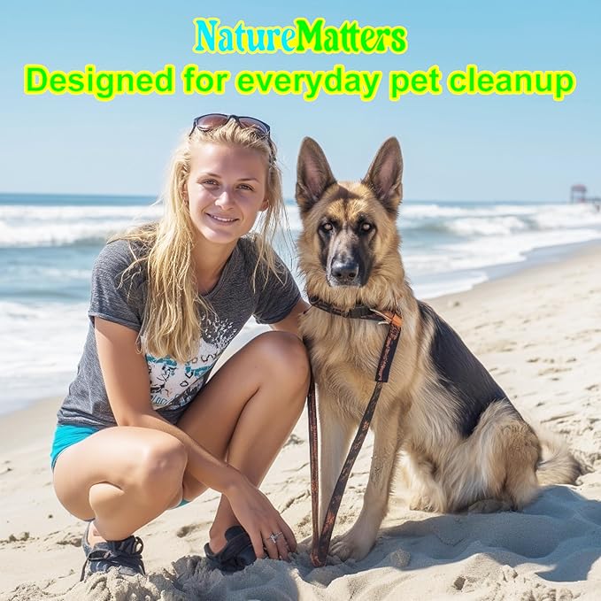 Cornstarch-Based Dog Waste Bags – TÜV Austria Certified Materials | Strong & Leakproof | Eco-Friendly Pet Cleanup | 10% Donated to Charity | 270 Count