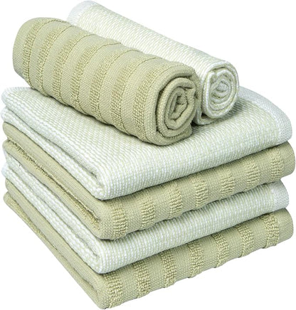 Bumble Premium Dish Cloths 13"x13" | 100% Natural Ring Spun Cotton | 400 GSM |