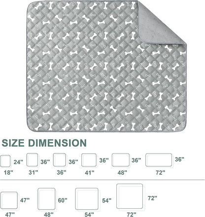 Eterish Reusable Washable Pee Pads for Dogs Large/Extra Large 36'' x 41'' 2 Pack, Absorbent Pet Puppy Dog Training Pads Non-Slip, Waterproof Whelping Potty Pads for Dogs Leak-Proof