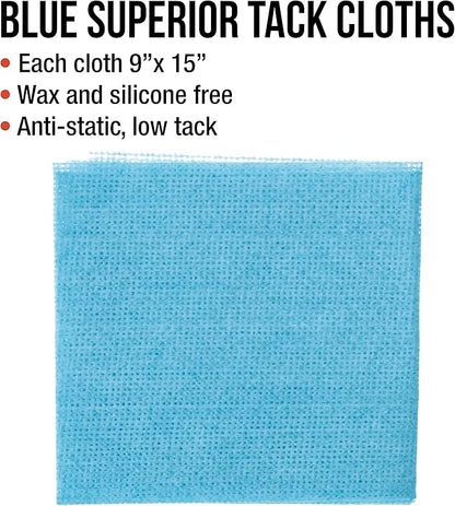 TCP Global Pure Blue Low Tack Superior Tack Cloth, Automotive & Woodworking
