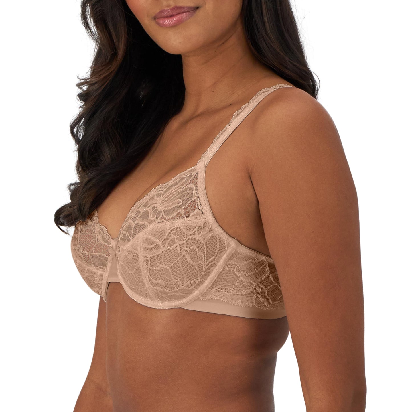 Bali Women's Lace Desire Underwire Bra, Full-Coverage Lace Bra with Underwire Cups