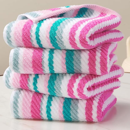 VOOVA & MOVAS Cotton Hand Towels Set of 4, Soft & Absobent & Lightweight