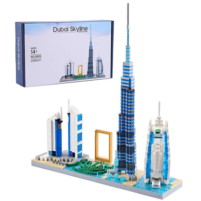 DOLBLOCK Architecture Dubai Skyline Collectible Model Building Kit Micro Blocks Sets for Adults Present Model Kit 2545 Pieces