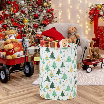 HUNRUNG Laundry Hamper, Large Canvas Fabric Lightweight Storage Basket Toy
