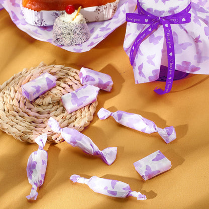 150 Pcs Wax Paper Sheets 7.8 x 9.8 Inche for Food Butterfly Deli Baking Wrapping Wax Paper Sheets Greaseproof Picnic Wrap Tissue for Hamburger Basket Sandwich Holiday Birthday Party Dessert(Purple)