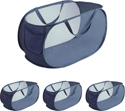4 Pcs pop up laundry hamper Sturdy Large Capacity collapsible laundry basket