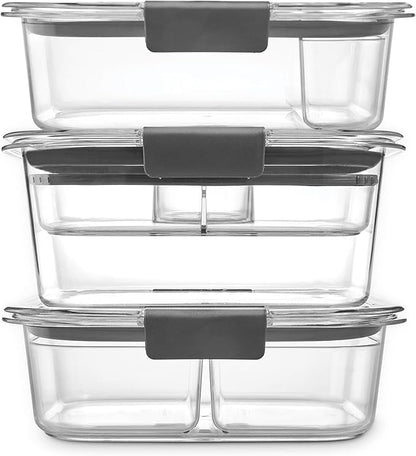 Rubbermaid Brilliance BPA-Free 3 Set Food Storage Containers