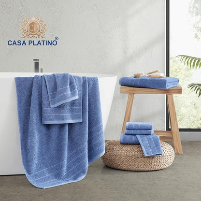 Casa Platino Cotton Bath Towel 8 Piece Set