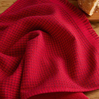 KitchenAid Gourmet Series Gridlines Kitchen Towels 3-Pack Set, 100% Cotton