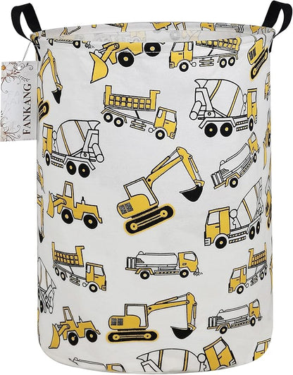 FANKANG Storage Basket, Nursery Hamper Canvas Laundry Basket Foldable