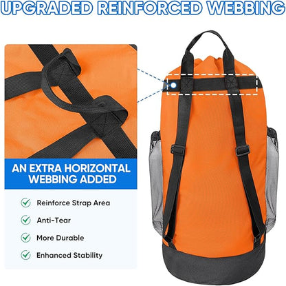 BALEINE 150L Laundry Bag Backpack, 900D Oxford Fabric Large Travel Laundry Bags