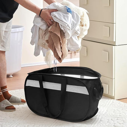 Collapsible Laundry Baskets, Foldable Tear Proof Pop Up Hamper