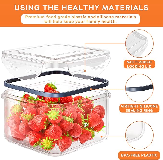 52 PCS Food Storage Containers