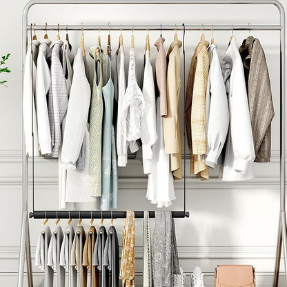 STORAGE MANIAC Adjustable Closet Rod Hanging Clothes Heavy Duty Closet Extender