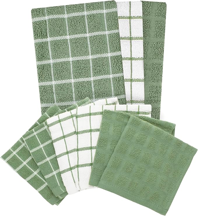 Ritz Premium 3-Pack Kitchen Towel & 6-Pack Dish Cloth Set