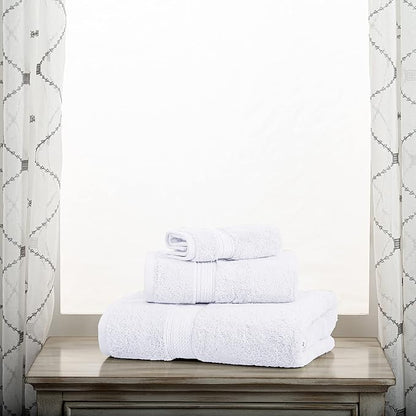 SUPERIOR Egyptian Cotton Pile 3 Piece Towel Set, Includes 1 Bath, 1 Hand