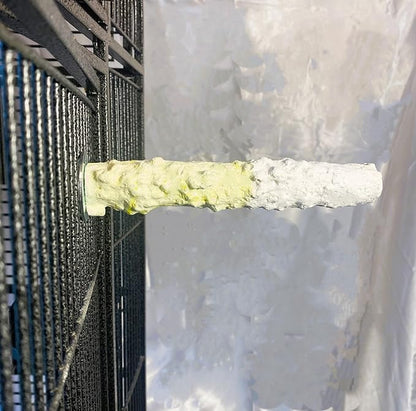 Polly's Edible Cuttlebone Calcium Bird Cage Perch for Budgies, Parakeets, Amazons, Blue & Golds, Macaws and Cockatoos.… (Pineapple, Medium)