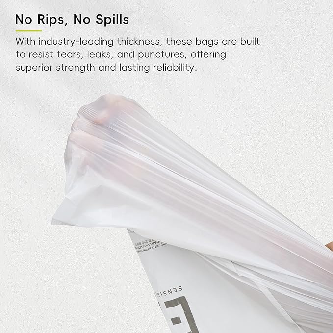 EKO 21 Gallon / 50-90 Liter, Extra-Strong Garbage Bags, Lemon Zest Scent