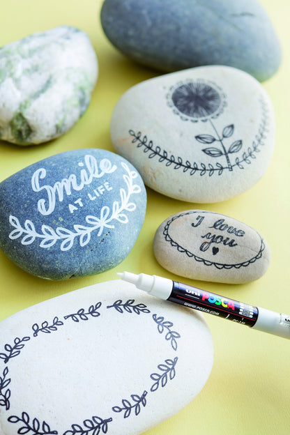POSCA PC-1MR Permanent Marker Paint Pens, Ultra Fine Tip, Multi Surface Use On Wood Metal Paper Canvas Cardboard Glass Fabric Ceramic Rock Pebble Porcelain, Set of 8 x 0.7 mm, Standard Colours