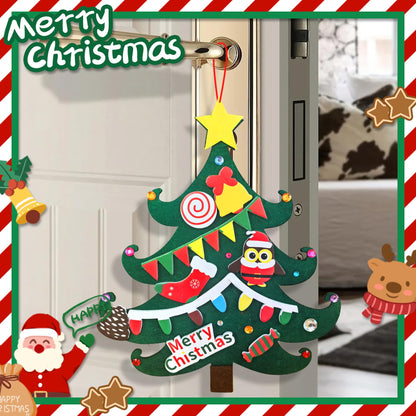 Ruicnte 24 Sets Christmas Tree Ornaments Crafts Kits for Kids,DIY Winter Christmas Craft Kit Pine Tree Snowman Snowflake Penguin Foam Xmas Sticker for Kid Holiday Classroom Activities Party Favors